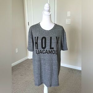 NWOT 🥑 Chaser Holy Guacamole Gray Short Sleeve TShirt Size Large